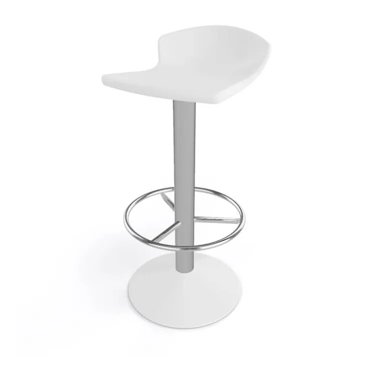 Tabouret De Bar (assise +/- 80 Cm)*Free Tabouret bar pivotant italien en technopolymère et métal chromé