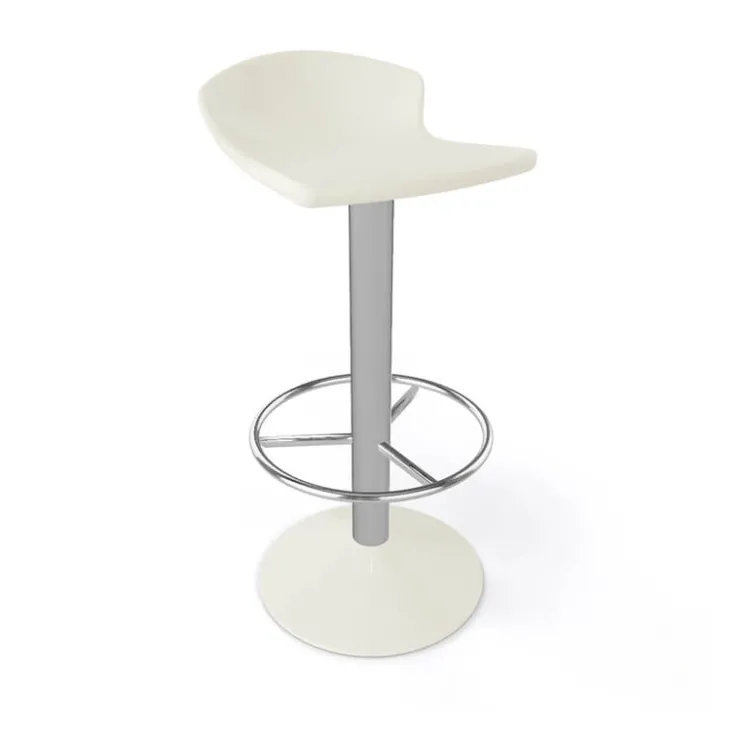 Tabouret De Bar (assise +/- 80 Cm)*Free Tabouret bar pivotant italien en technopolymère et métal chromé
