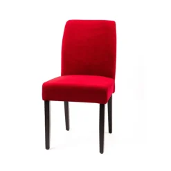 Sessio Chaise De Salle à Manger|Chaise Salon*Fritz line Chaise contemporaine avec dos matelassé en tissu et pieds en bois