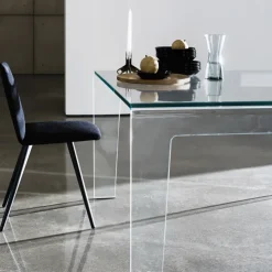 Sovet Italia Table De Salle à Manger*Frog Sovet® Table design rectangulaire ou carrée en verre