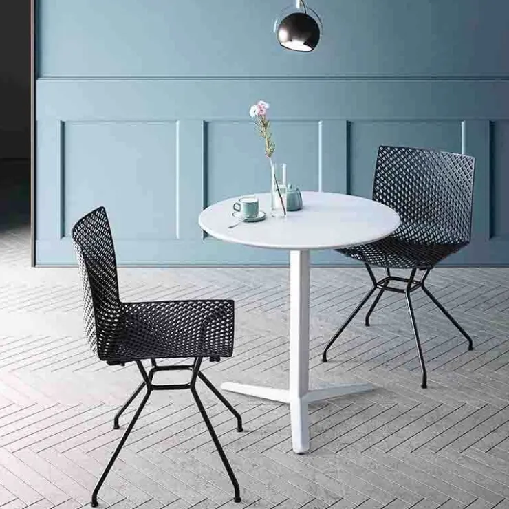 Chaise Pour Chambre|Chaise De Cuisine*Fuller TC Chaise design italien microperforée avec pieds en métal