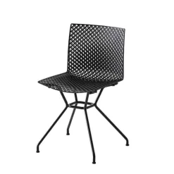 Chaise Pour Chambre|Chaise De Cuisine*Fuller TC Chaise design italien microperforée avec pieds en métal