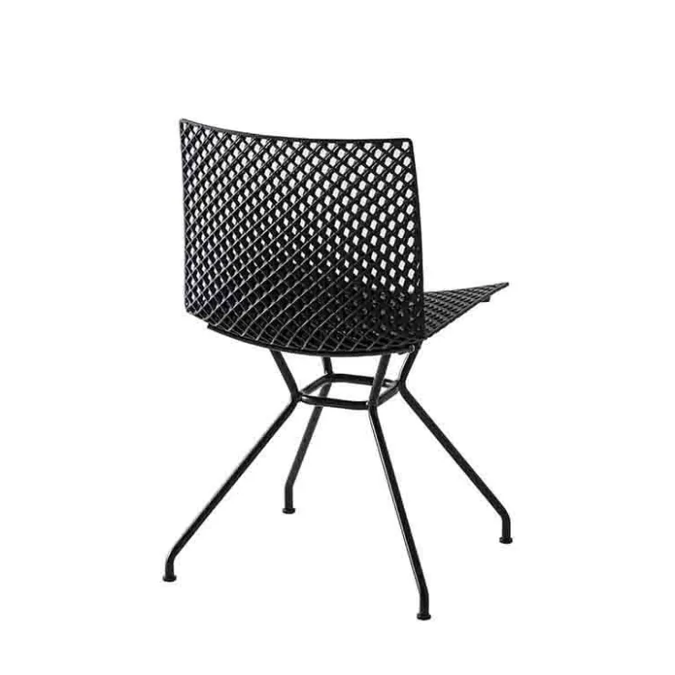 Chaise Pour Chambre|Chaise De Cuisine*Fuller TC Chaise design italien microperforée avec pieds en métal
