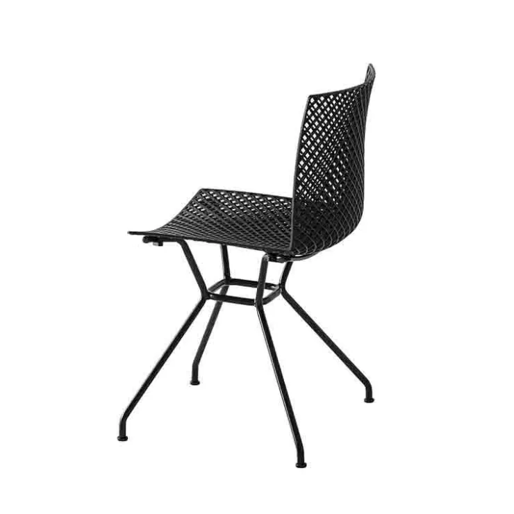 Chaise Pour Chambre|Chaise De Cuisine*Fuller TC Chaise design italien microperforée avec pieds en métal