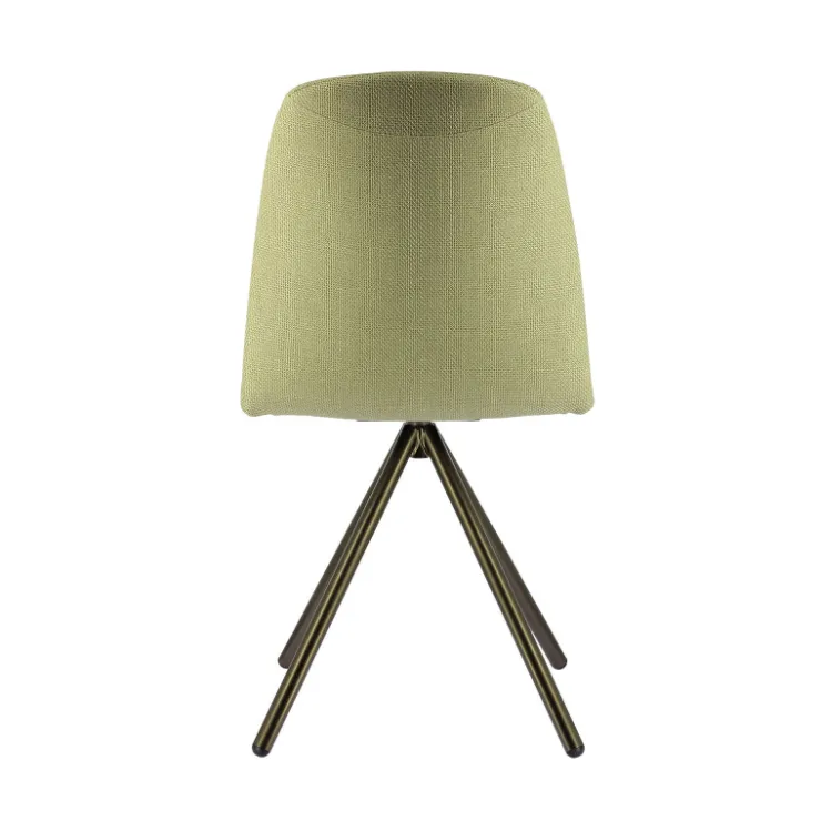 Perfecta Chaise De Salle à Manger|Chaise De Bureau*Genua Chaise moderne pivotante en tissu et pieds métal