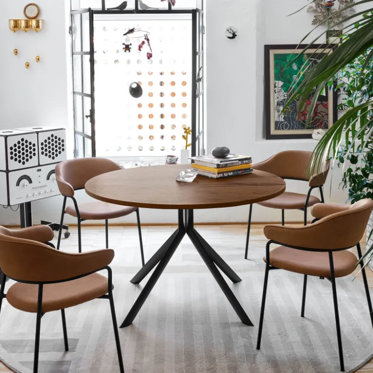 Table De Cuisine*Giove Connubia® Table ronde extensible en mélaminé