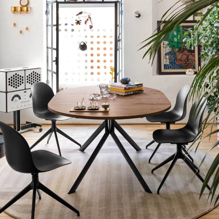 Table De Cuisine*Giove Connubia® Table ronde extensible en mélaminé