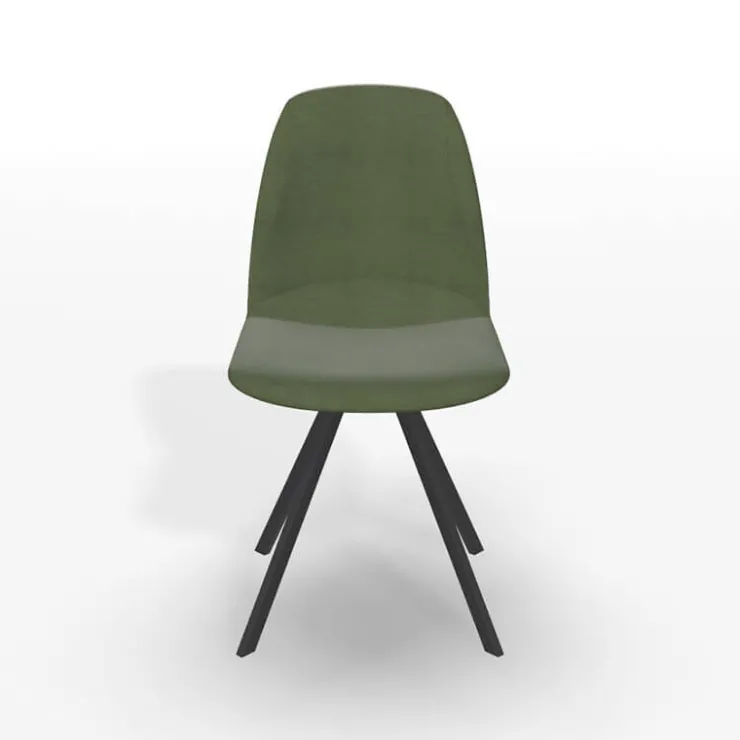 Perfecta Chaise De Salle à Manger|Chaise De Bureau*Girona Chaise pivotante en tissu