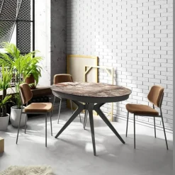Cancio Table De Cuisine|Table De Salle à Manger*Globo Table ovale moderne extensible en Dekton