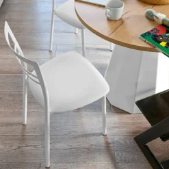 Chaise De Cuisine*Go 1419 Chaise de cuisine rembourrée en synthétique et métal