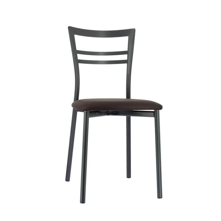Chaise De Cuisine*Go 1419 Chaise de cuisine rembourrée en synthétique et métal