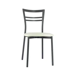 Chaise De Cuisine*Go 1419 Chaise de cuisine rembourrée en synthétique et métal