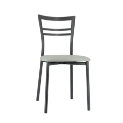 Chaise De Cuisine*Go 1419 Chaise de cuisine rembourrée en synthétique et métal