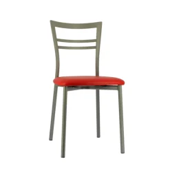 Chaise De Cuisine*Go 1419 Chaise de cuisine rembourrée en synthétique et métal