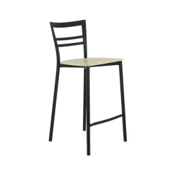 Tabouret Snack (assise +/- 65 Cm)|Tabouret De Bar (assise +/- 80 Cm)*Go Clip Connubia® Tabouret snack contemporain en métal et multiplis bois