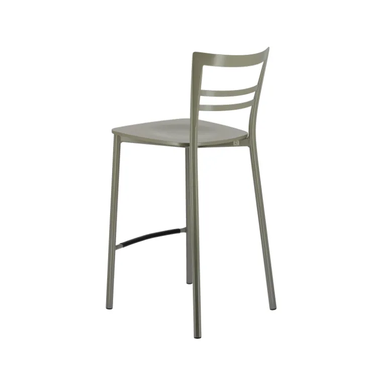 Tabouret Snack (assise +/- 65 Cm)|Tabouret De Bar (assise +/- 80 Cm)*Go Clip Connubia® Tabouret snack contemporain en métal et multiplis bois