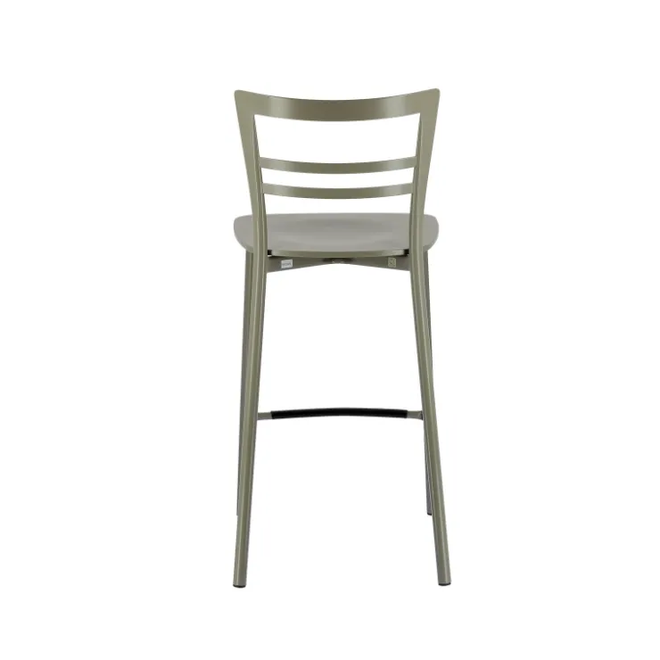 Tabouret Snack (assise +/- 65 Cm)|Tabouret De Bar (assise +/- 80 Cm)*Go Clip Connubia® Tabouret snack contemporain en métal et multiplis bois