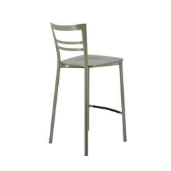 Tabouret Snack (assise +/- 65 Cm)|Tabouret De Bar (assise +/- 80 Cm)*Go Clip Connubia® Tabouret snack contemporain en métal et multiplis bois