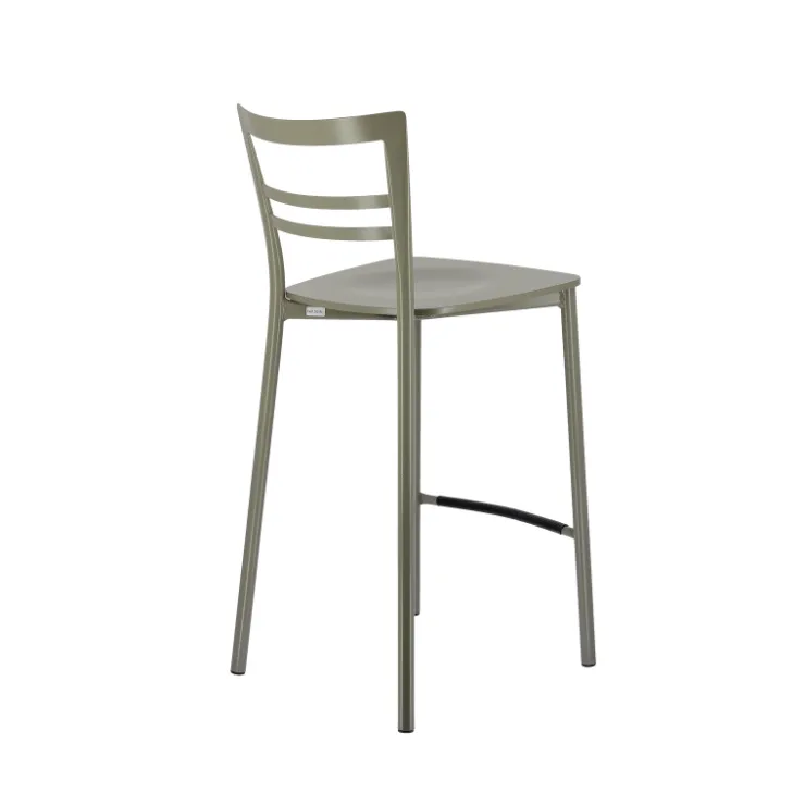 Tabouret Snack (assise +/- 65 Cm)|Tabouret De Bar (assise +/- 80 Cm)*Go Clip Connubia® Tabouret snack contemporain en métal et multiplis bois