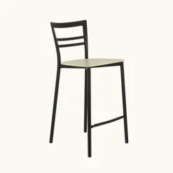Tabouret Snack (assise +/- 65 Cm)|Tabouret De Bar (assise +/- 80 Cm)*Go Clip Connubia® Tabouret snack contemporain en métal et multiplis bois