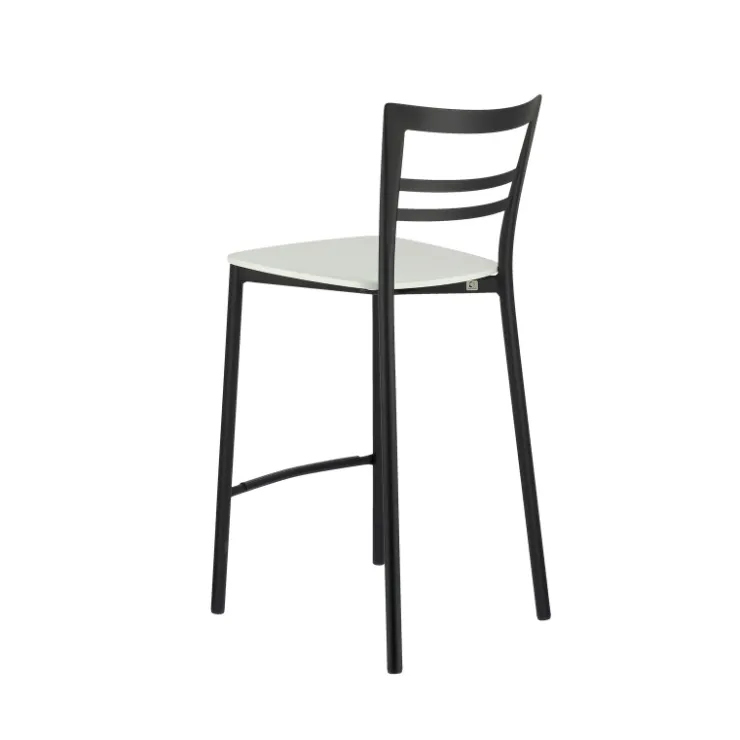 Tabouret Snack (assise +/- 65 Cm)|Tabouret De Bar (assise +/- 80 Cm)*Go Clip Connubia® Tabouret snack contemporain en métal et multiplis bois