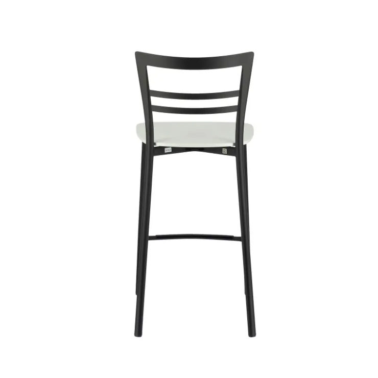 Tabouret Snack (assise +/- 65 Cm)|Tabouret De Bar (assise +/- 80 Cm)*Go Clip Connubia® Tabouret snack contemporain en métal et multiplis bois