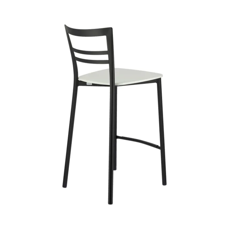 Tabouret Snack (assise +/- 65 Cm)|Tabouret De Bar (assise +/- 80 Cm)*Go Clip Connubia® Tabouret snack contemporain en métal et multiplis bois