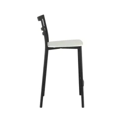 Tabouret Snack (assise +/- 65 Cm)|Tabouret De Bar (assise +/- 80 Cm)*Go Clip Connubia® Tabouret snack contemporain en métal et multiplis bois