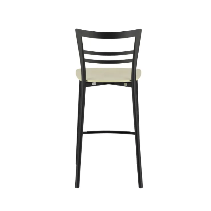 Tabouret Snack (assise +/- 65 Cm)|Tabouret De Bar (assise +/- 80 Cm)*Go Clip Connubia® Tabouret snack contemporain en métal et multiplis bois