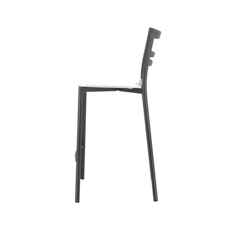 Tabouret Snack (assise +/- 65 Cm)|Tabouret De Bar (assise +/- 80 Cm)*Go Clip Connubia® Tabouret snack contemporain en métal et multiplis bois