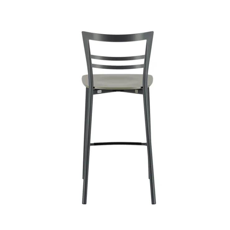 Tabouret Snack (assise +/- 65 Cm)|Tabouret De Bar (assise +/- 80 Cm)*Go Clip Connubia® Tabouret snack contemporain en métal et multiplis bois
