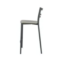 Tabouret Snack (assise +/- 65 Cm)|Tabouret De Bar (assise +/- 80 Cm)*Go Clip Connubia® Tabouret snack contemporain en métal et multiplis bois