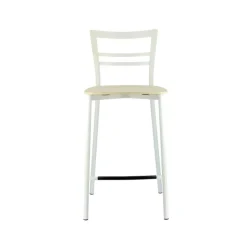 Tabouret Snack (assise +/- 65 Cm)|Tabouret De Bar (assise +/- 80 Cm)*Go Clip Connubia® Tabouret snack contemporain en métal et multiplis bois