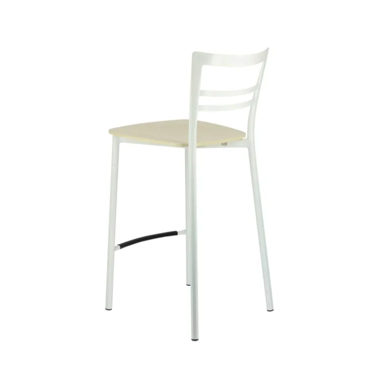 Tabouret Snack (assise +/- 65 Cm)|Tabouret De Bar (assise +/- 80 Cm)*Go Clip Connubia® Tabouret snack contemporain en métal et multiplis bois