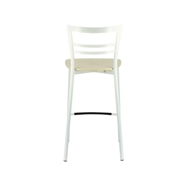 Tabouret Snack (assise +/- 65 Cm)|Tabouret De Bar (assise +/- 80 Cm)*Go Clip Connubia® Tabouret snack contemporain en métal et multiplis bois