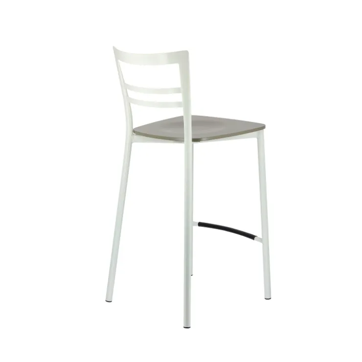 Tabouret Snack (assise +/- 65 Cm)|Tabouret De Bar (assise +/- 80 Cm)*Go Clip Connubia® Tabouret snack contemporain en métal et multiplis bois