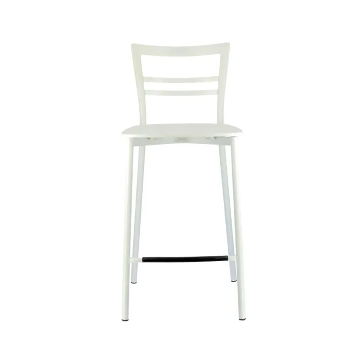 Tabouret Snack (assise +/- 65 Cm)|Tabouret De Bar (assise +/- 80 Cm)*Go Clip Connubia® Tabouret snack contemporain en métal et multiplis bois