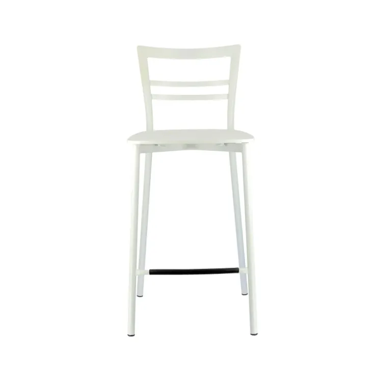 Tabouret Snack (assise +/- 65 Cm)|Tabouret De Bar (assise +/- 80 Cm)*Go Clip Connubia® Tabouret snack contemporain en métal et multiplis bois