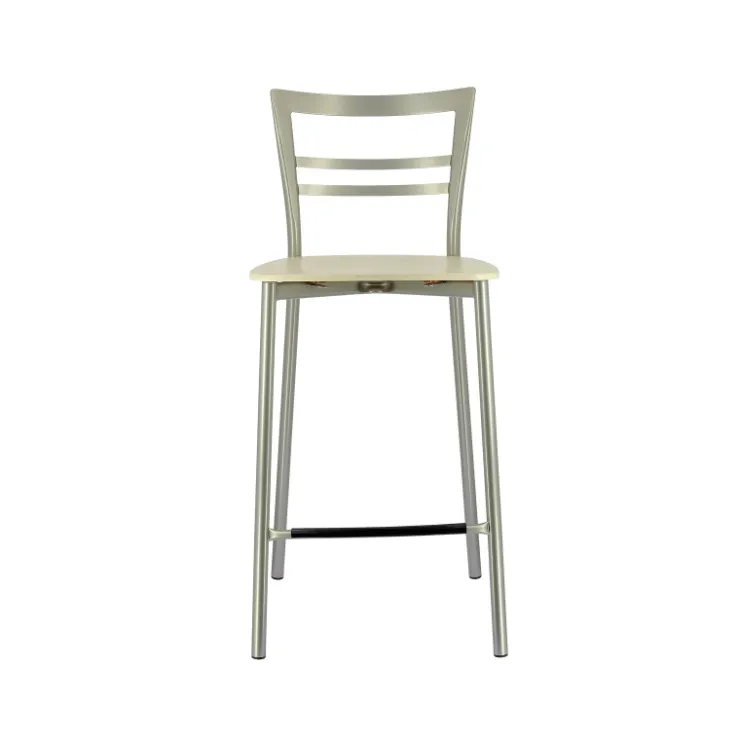 Tabouret Snack (assise +/- 65 Cm)|Tabouret De Bar (assise +/- 80 Cm)*Go Clip Connubia® Tabouret snack contemporain en métal et multiplis bois
