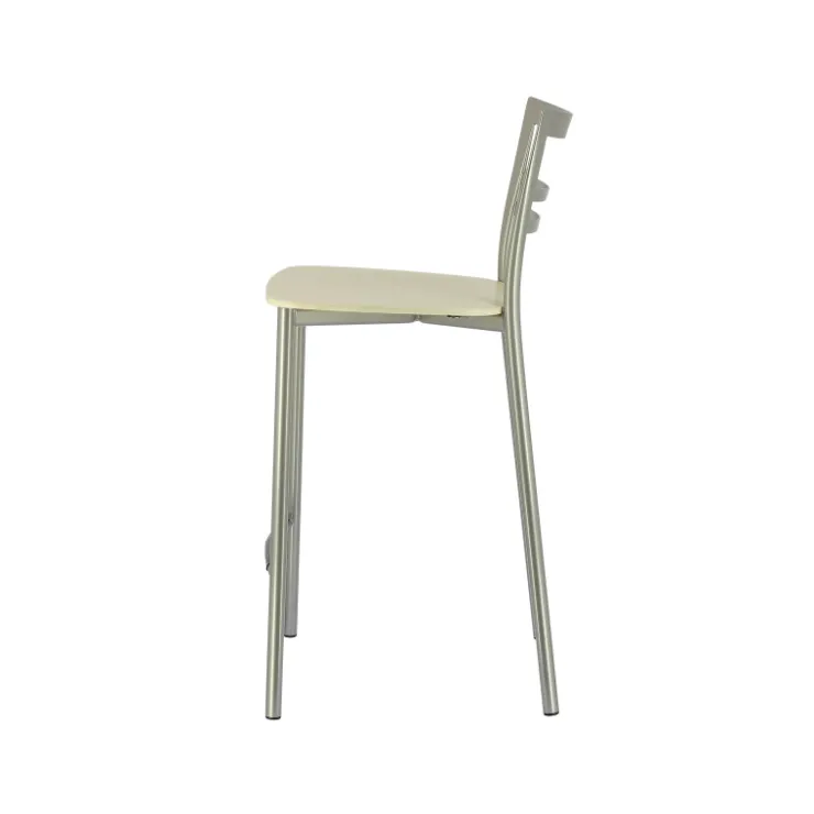 Tabouret Snack (assise +/- 65 Cm)|Tabouret De Bar (assise +/- 80 Cm)*Go Clip Connubia® Tabouret snack contemporain en métal et multiplis bois