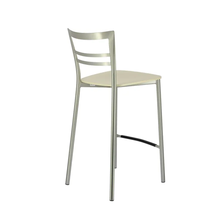Tabouret Snack (assise +/- 65 Cm)|Tabouret De Bar (assise +/- 80 Cm)*Go Clip Connubia® Tabouret snack contemporain en métal et multiplis bois