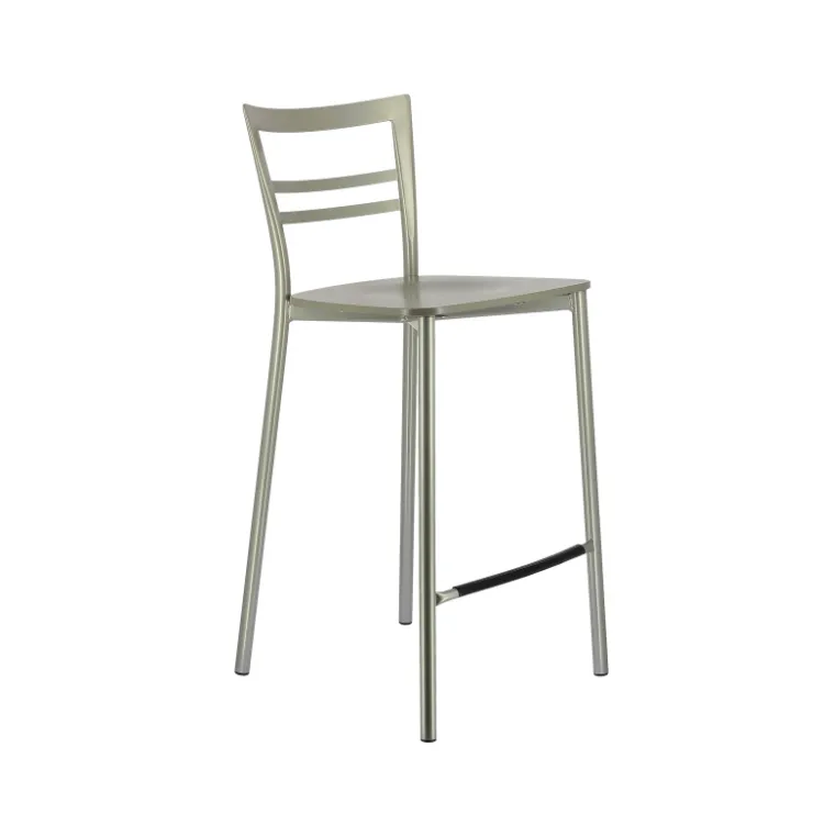 Tabouret Snack (assise +/- 65 Cm)|Tabouret De Bar (assise +/- 80 Cm)*Go Clip Connubia® Tabouret snack contemporain en métal et multiplis bois