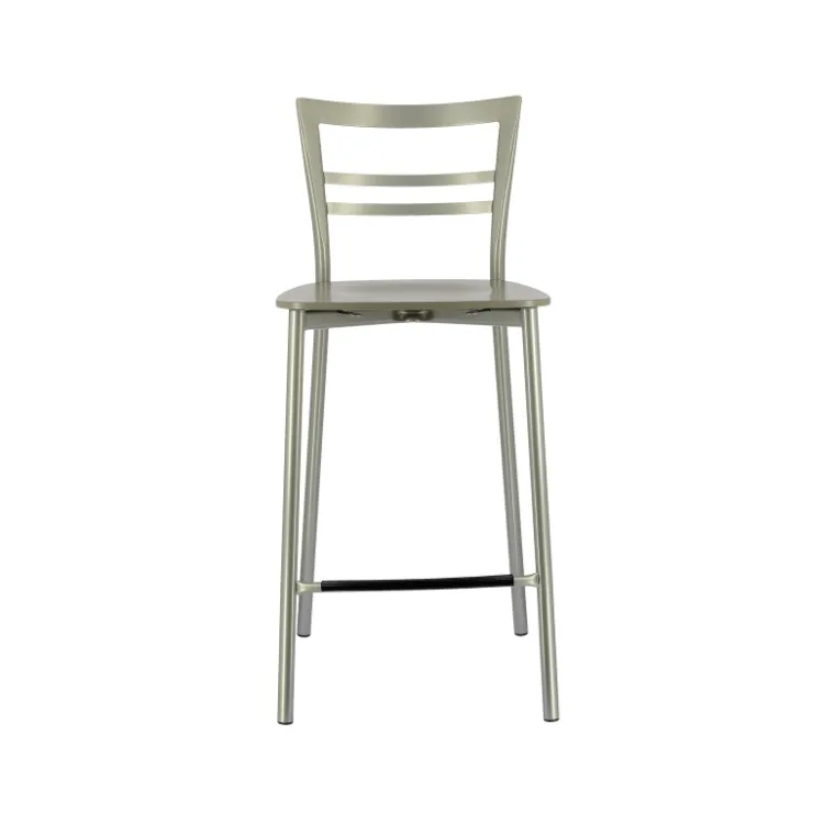 Tabouret Snack (assise +/- 65 Cm)|Tabouret De Bar (assise +/- 80 Cm)*Go Clip Connubia® Tabouret snack contemporain en métal et multiplis bois