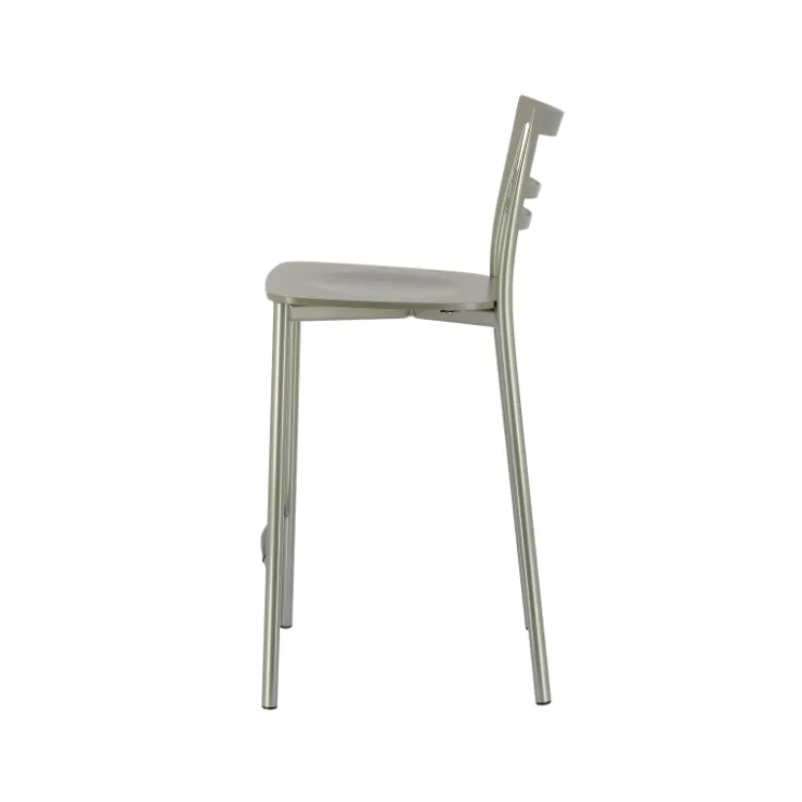 Tabouret Snack (assise +/- 65 Cm)|Tabouret De Bar (assise +/- 80 Cm)*Go Clip Connubia® Tabouret snack contemporain en métal et multiplis bois