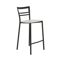 Tabouret Snack (assise +/- 65 Cm)|Tabouret De Bar (assise +/- 80 Cm)*Go Clip Connubia® Tabouret snack contemporain en métal et multiplis bois