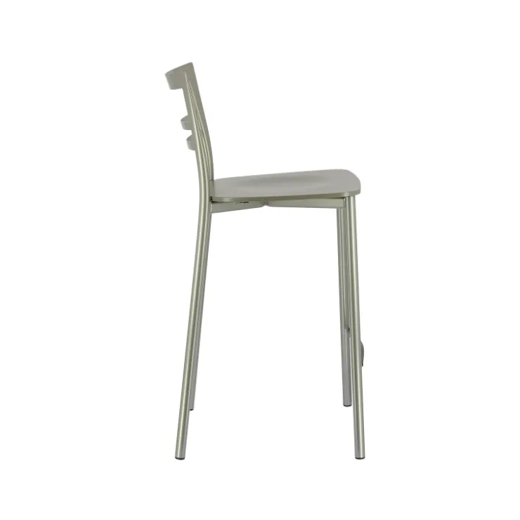 Tabouret Snack (assise +/- 65 Cm)|Tabouret De Bar (assise +/- 80 Cm)*Go Clip Connubia® Tabouret snack contemporain en métal et multiplis bois