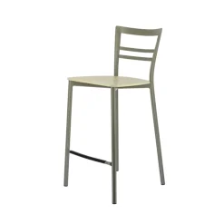 Tabouret Snack (assise +/- 65 Cm)|Tabouret De Bar (assise +/- 80 Cm)*Go Clip Connubia® Tabouret snack contemporain en métal et multiplis bois