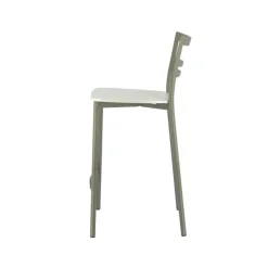 Tabouret Snack (assise +/- 65 Cm)|Tabouret De Bar (assise +/- 80 Cm)*Go Clip Connubia® Tabouret snack contemporain en métal et multiplis bois