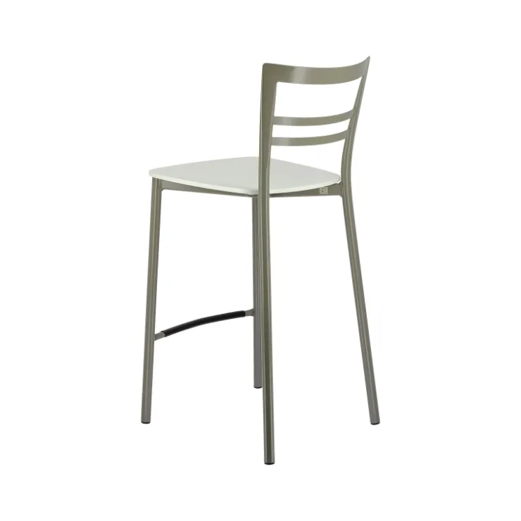 Tabouret Snack (assise +/- 65 Cm)|Tabouret De Bar (assise +/- 80 Cm)*Go Clip Connubia® Tabouret snack contemporain en métal et multiplis bois