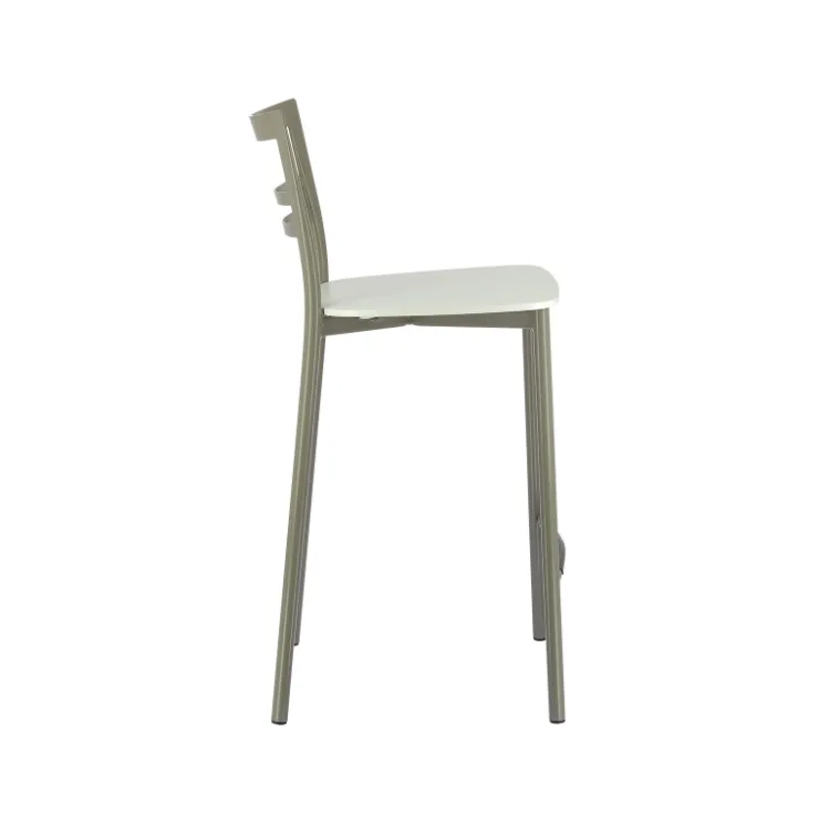 Tabouret Snack (assise +/- 65 Cm)|Tabouret De Bar (assise +/- 80 Cm)*Go Clip Connubia® Tabouret snack contemporain en métal et multiplis bois